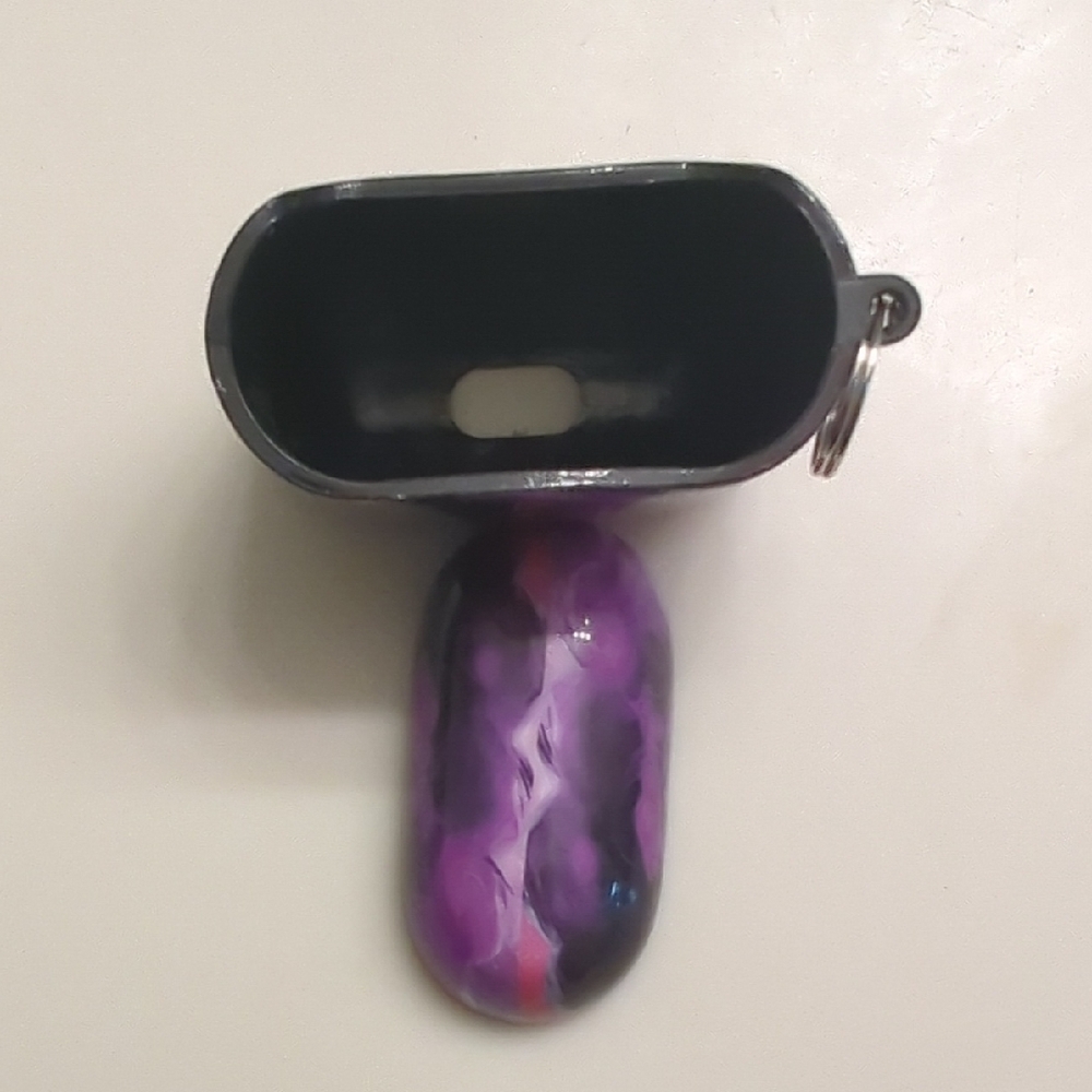 Purple Artistic AirPods Case - Picture 3 of 3